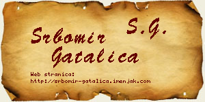 Srbomir Gatalica vizit kartica